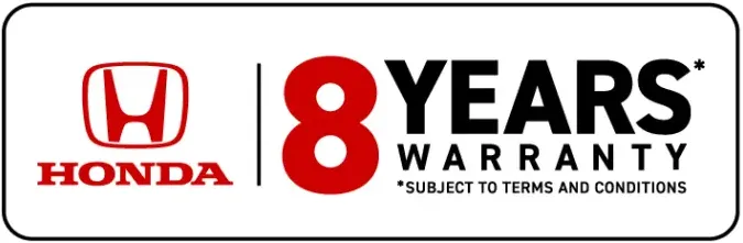 Honda 8 Year Service-Activated Warranty